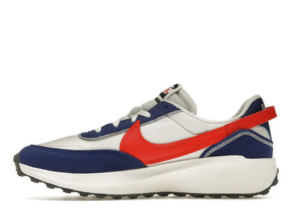 Nike Waffle Debut Swoosh Habanero Red Old Royal