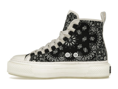 AMIRI Bandana Court Hi-top Sneaker Black White (Women's)
