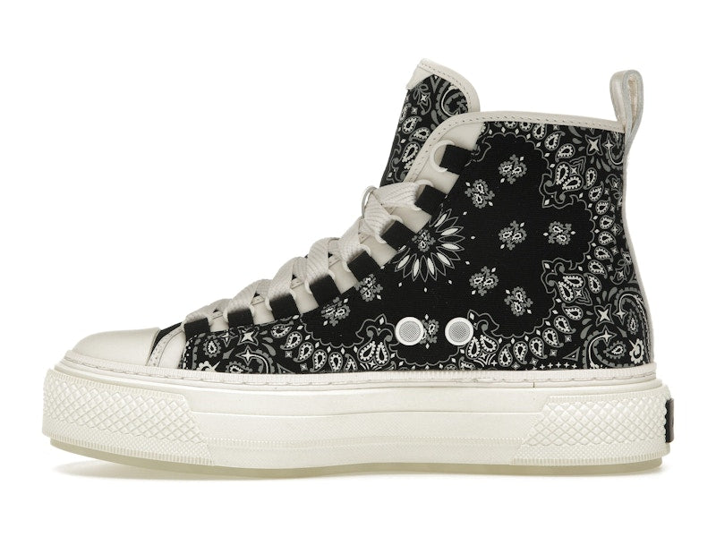 AMIRI Bandana Court Hi-top Sneaker Black White (Women's)