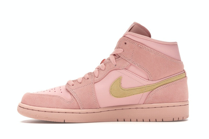 Jordan 1 Mid Coral Gold