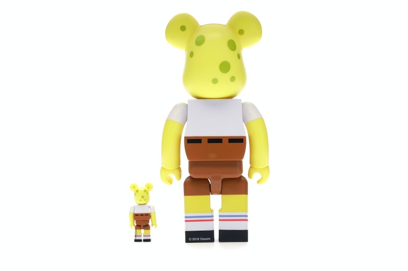 Bearbrick Spongebob 100% & 400% Set Yellow