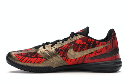 Nike KB Mentality Black Metallic Gold Chilling Red