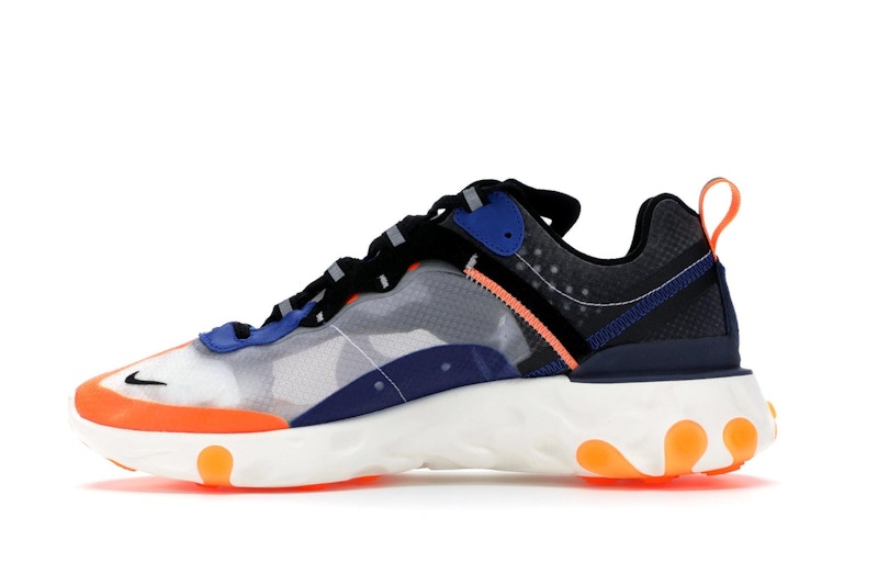 Nike React Element 87 Thunder Blue/Total Orange