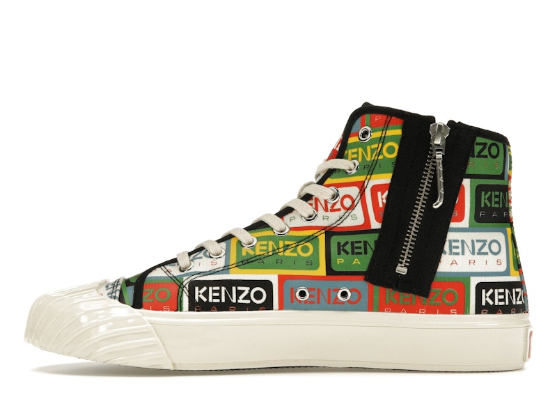 Kenzo School High Top Trainers Multi