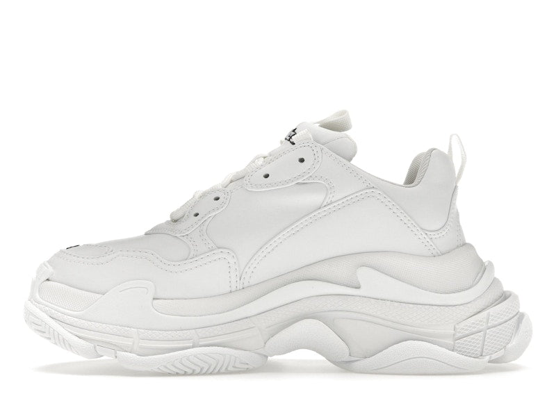 Balenciaga Triple S Synthetic Leather Triple White (Women's)