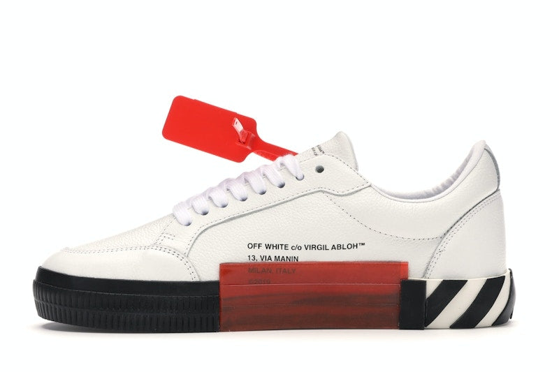 OFF-WHITE Vulc Low White Leather FW19