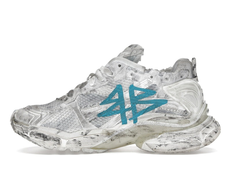 Balenciaga Runner Graffiti White Blue