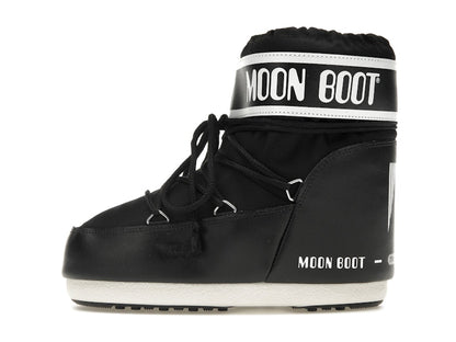 Moon Boot Icon Low Nylon Boot Black White