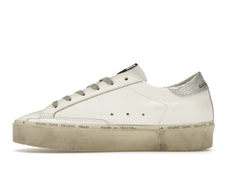 Golden Goose Hi Star White Silver (Women's)