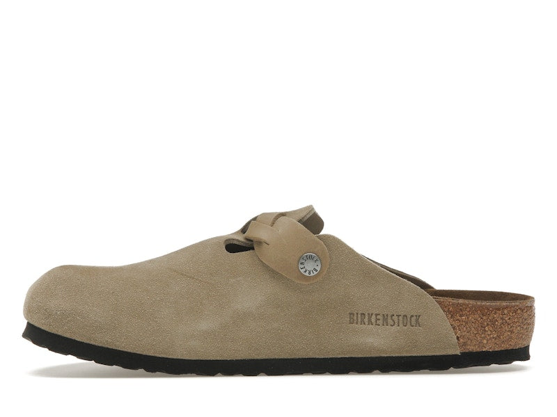 Birkenstock Boston Braided Suede Taupe