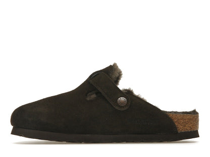 Birkenstock Boston Shearling Suede Mocha
