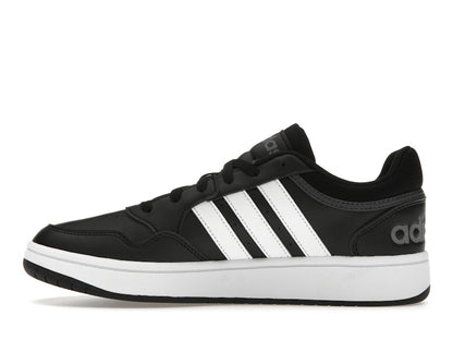adidas Hoops 3.0 Low Black White Stripes