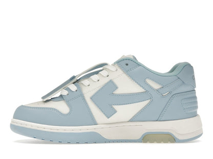 OFF-WHITE OOO Low Out Of Office Calf Leather White Light Blue