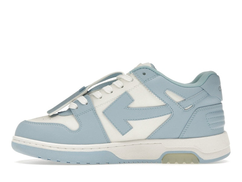 OFF-WHITE OOO Low Out Of Office Calf Leather White Light Blue