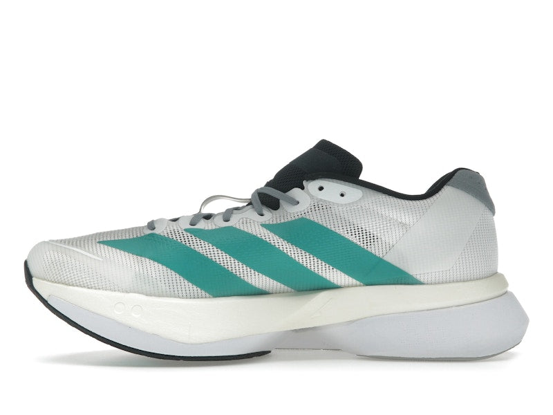 adidas Adizero Boston 13 White Pure Teal