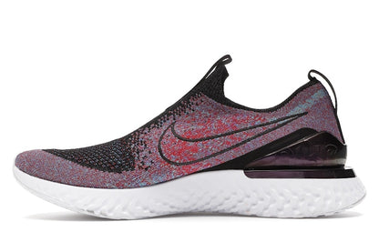 Nike Epic React Moc Flyknit Black University Red Hyper Jade