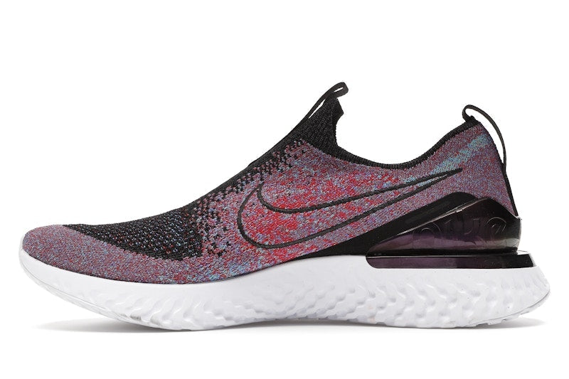 Nike Epic React Moc Flyknit Black University Red Hyper Jade