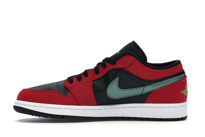 Jordan 1 Low Black Green Pulse Gym Red
