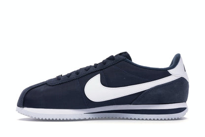 Nike Cortez Basic Nylon Obsidian White-Metallic Silver