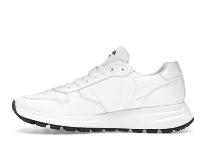 Prada PRAX 01 Sneakers Re-Nylon Brushed Leather White Black