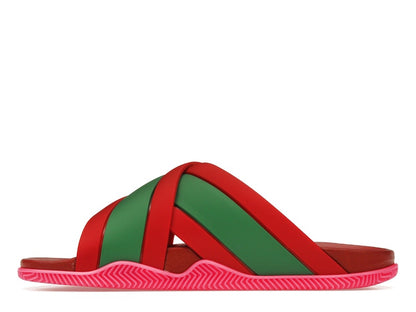 Gucci Web Slide Pink Rubber (Women's)