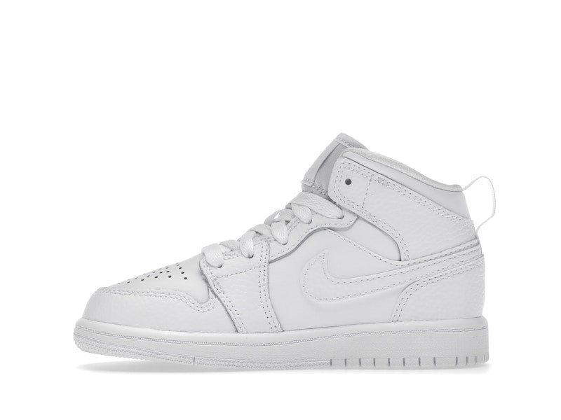 Jordan 1 Mid Triple White (2021) (PS)