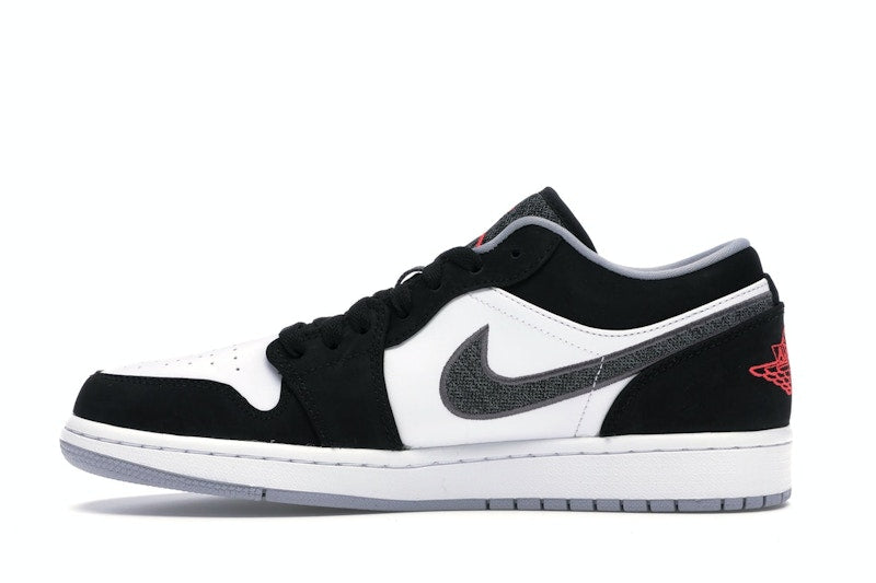 Jordan 1 Low Black White Wolf Grey Infrared 23