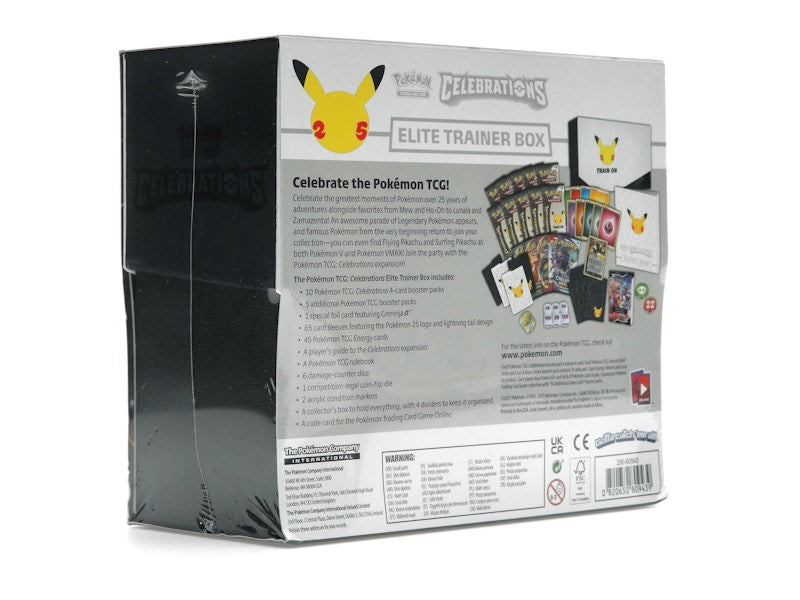 Pokémon TCG 25th Anniversary Celebrations Elite Trainer Box 4x Lot