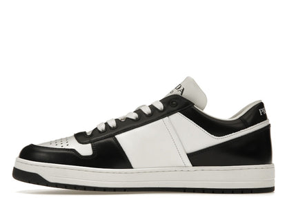 Prada Downtown Low Top Sneakers Leather White Black