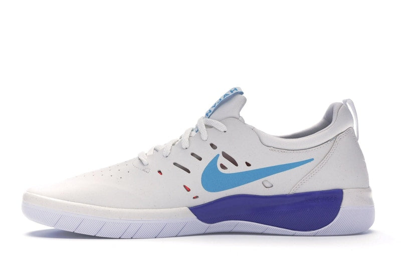 Nike SB Nyjah Summit White Light Blue Fury