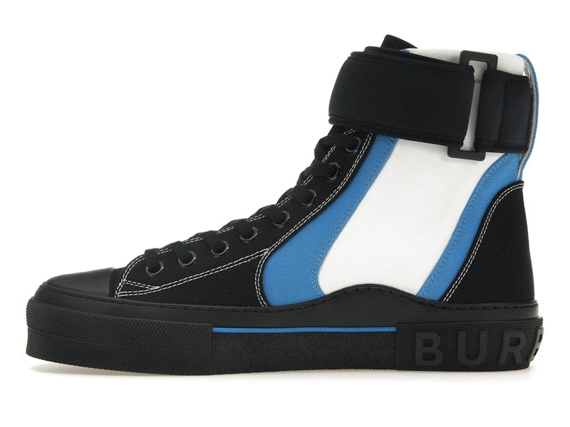 Burberry Sub High-Top Laced-Up Trainer Black Blue White