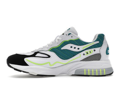 Saucony 3D Grid Hurricane White Green Lime