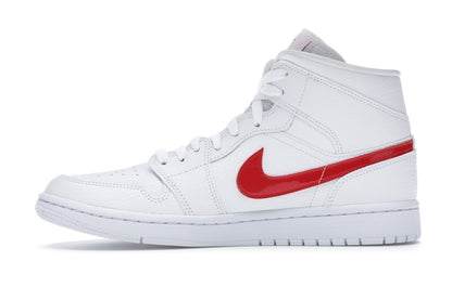 Jordan 1 Mid White University Red (Women's)