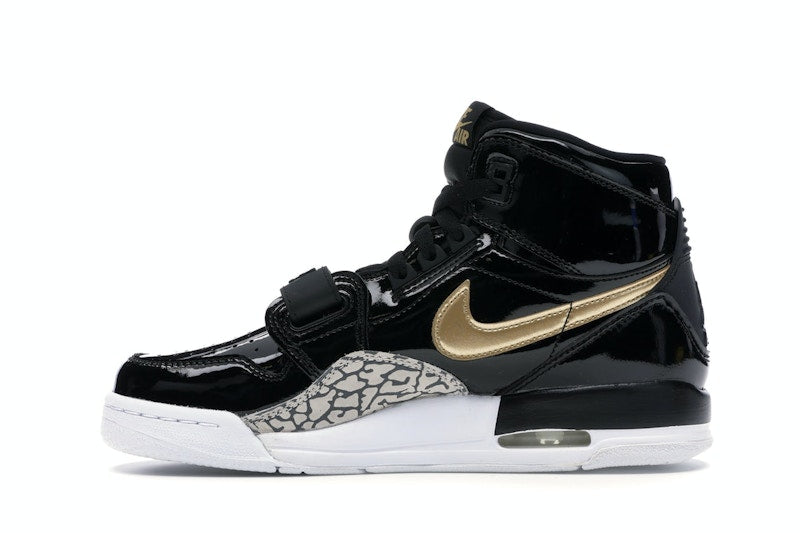 Jordan Legacy 312 Black Gold Patent (GS)