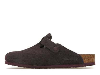 Birkenstock Boston Soft Footbed Suede Wine