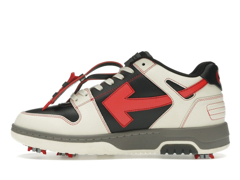 OFF-WHITE Out Of Office OOO Low Tops Golf Paris Hilinski Red Black
