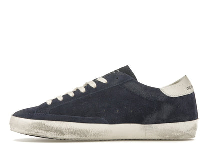 Golden Goose Super-Star Navy Suede White
