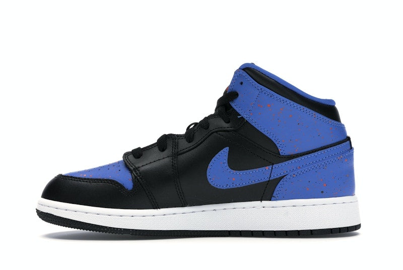 Jordan 1 Mid Royal Paint Splatter (GS)