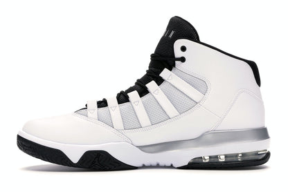 Jordan Max Aura White Metallic Silver Black