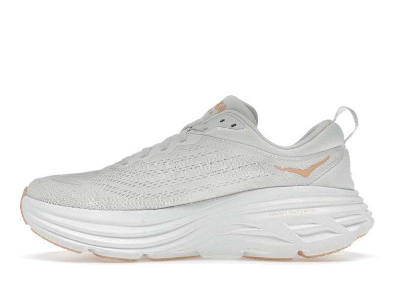 Hoka One One Bondi 8 White Cantaloupe (Women's)