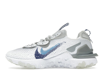 Nike React Vision White Double Blue Swoosh