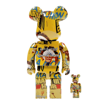 Bearbrick Andy Warhol x Jean-Michel Basquiat #3 100% & 400% Set