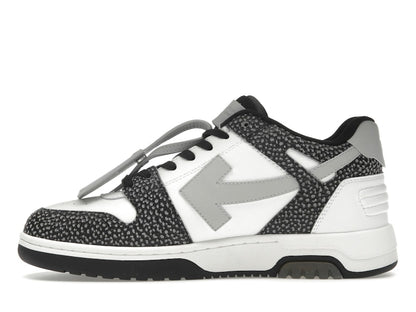 OFF-WHITE Out Of Office OOO Low Tops Black Grey with Dots
