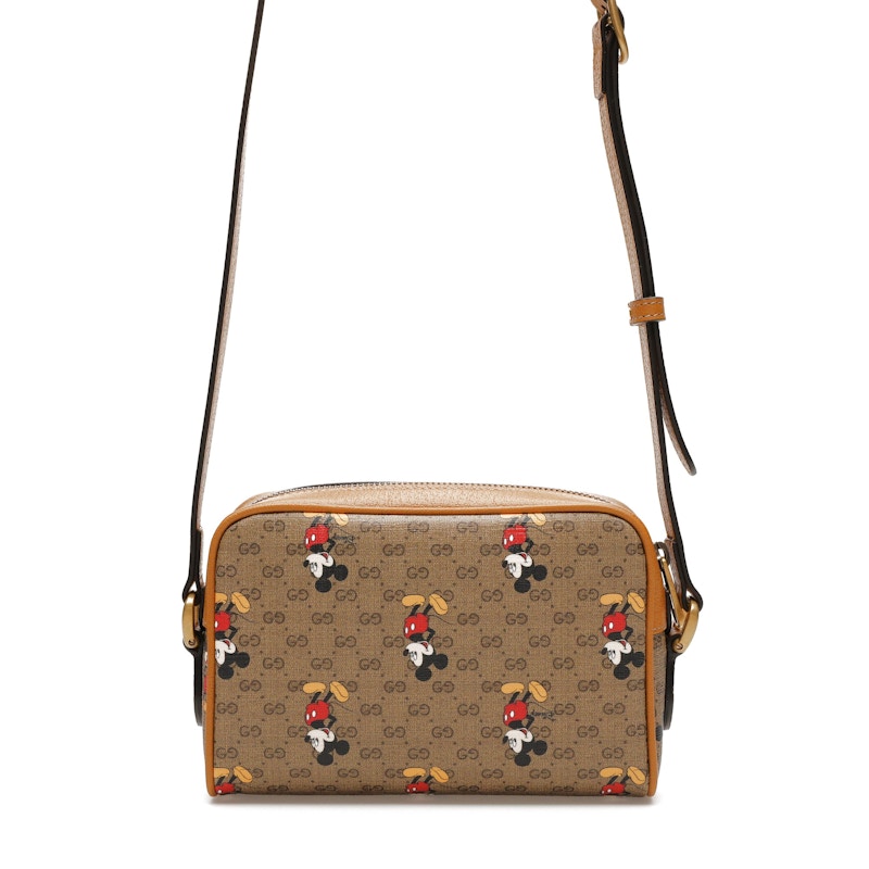 Gucci x Disney Mickey Mouse Crossbody Bag Brown