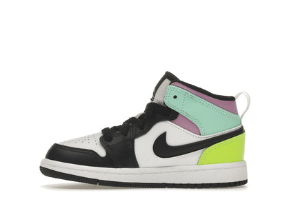 Jordan 1 Mid Pastel Black Toe (PS)