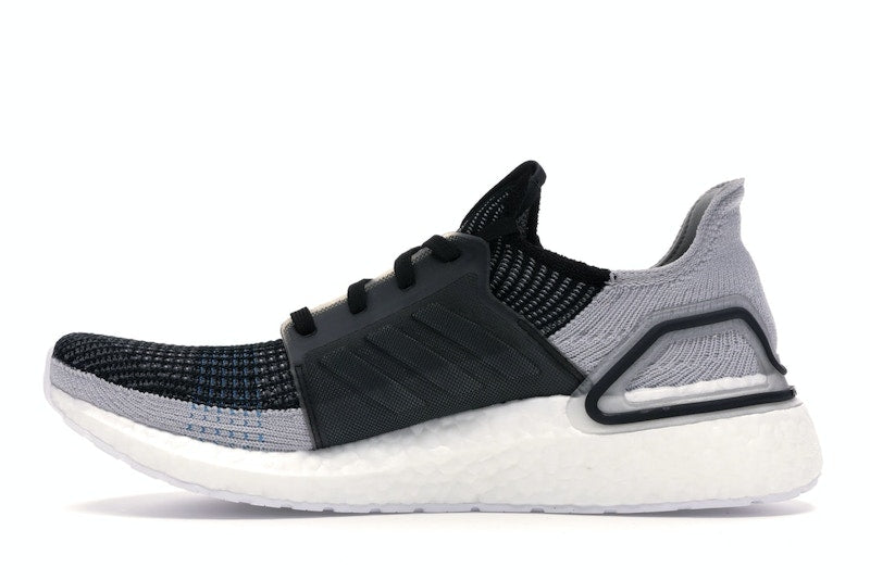 adidas Ultra Boost 19 Core Black Grey Six Shock Cyan