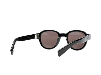 Saint Laurent Round-Frame Acetate Sunglasses Black/Black/Black (SL546-30013743-001)