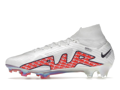 Nike Zoom Mercurial Superfly 9 Elite FG White Bright Crimson