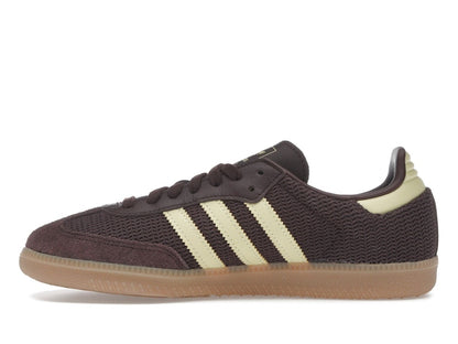 adidas Samba OG Shadow Brown Powder Yellow (Women's)