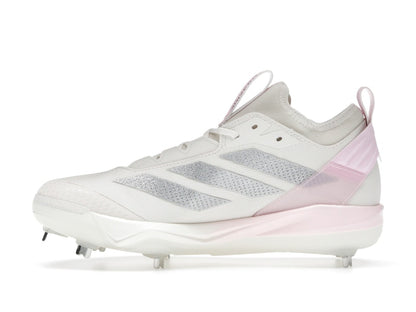 adidas Adizero Instinct+ 2.0 Chalk White Silver Metallic Clear Pink (Women's)